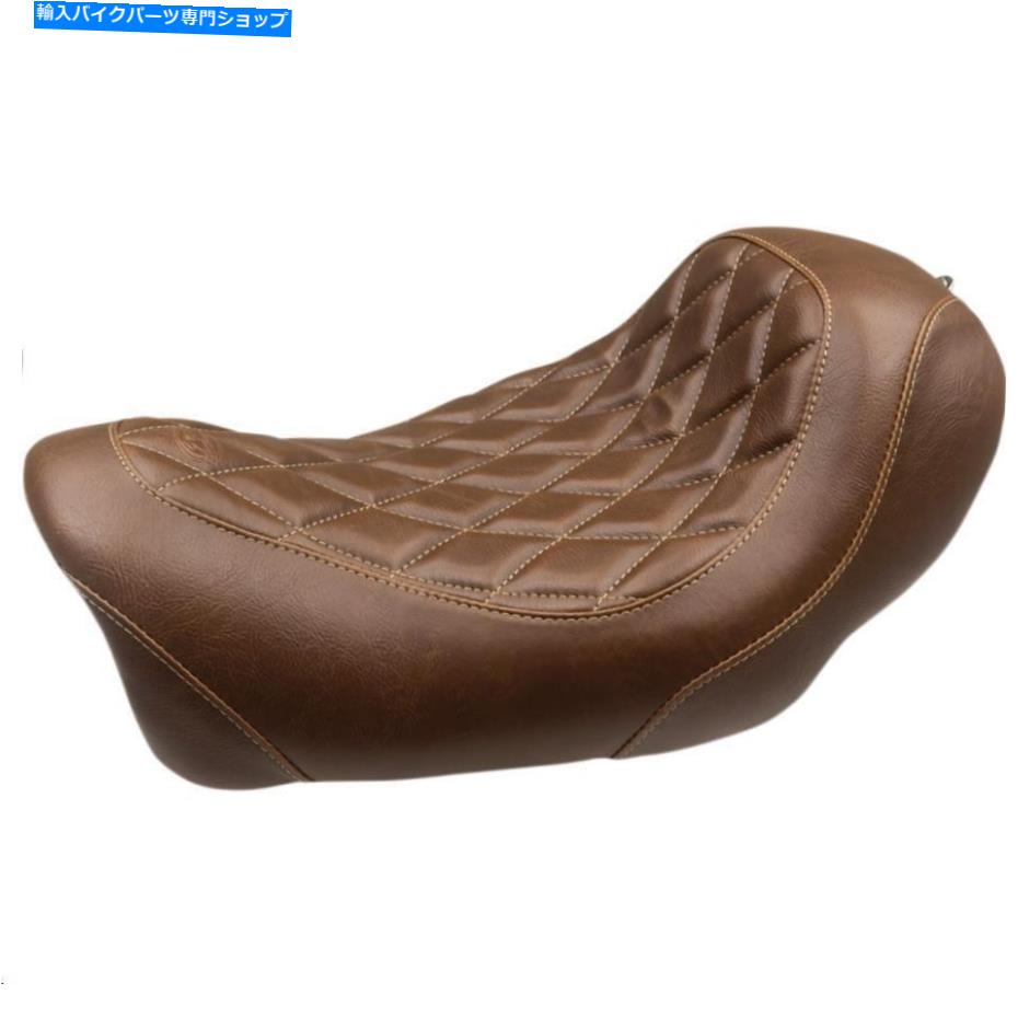 Seats マスタングワイドトリッパー前方ソロシート - ダイヤモンドステッチ - ブラウン-75043 Mustang Wide Tripper Forward Solo Seat - Diamond Stitch - Brown - 75043【並行輸入品】|Us Custom Parts Shop USDM