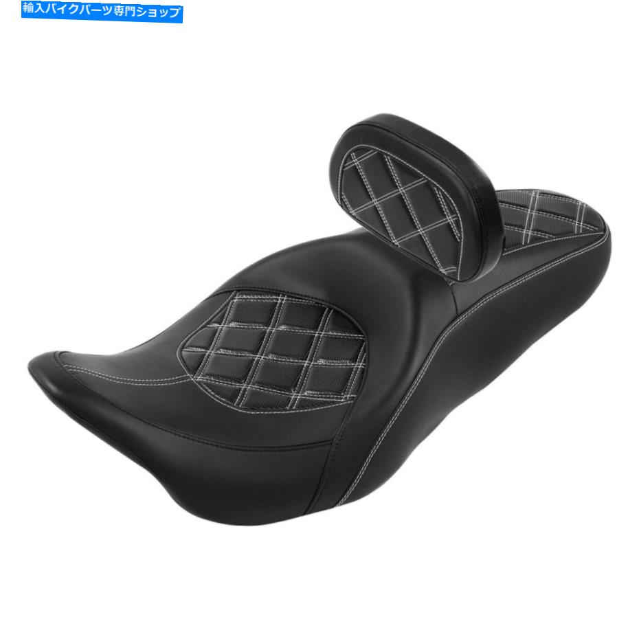 Seats ハーレーロードグライド2009-22 USに適したライダーバックレストパッド付きドライバー助手席パッド Driver Passenger Seat W/ Rider Backrest Pad Fit For Harley Road Glide 2009-22 US【並行輸入品】｜Us Custom Parts Shop USDM 100,914円