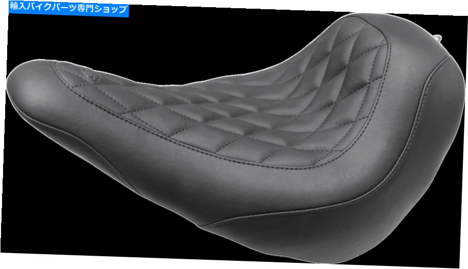 Seats マスタングワイドトリッパーソロシートブラックダイヤモンドフロント - バックレストなし83044 Mustang Wide Tripper Solo Seat Black Diamond Front - without Backrest 83044【並行輸入品】