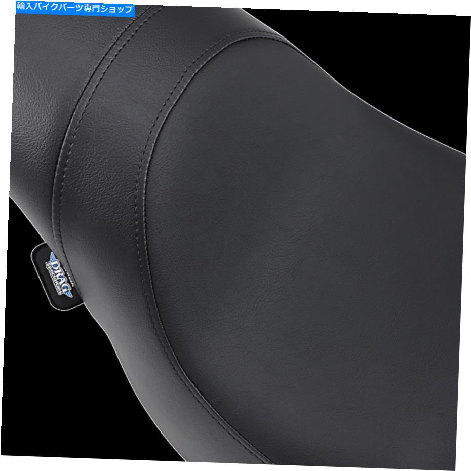 Seats DSブラックレザービニールハーレーファットボーイLO 2010-2016のための滑らかなプレデターシート DS Black Leather Vinyl Smooth Predator Seat for Harley Fatboy Lo 2010-2016【並行輸入品】
