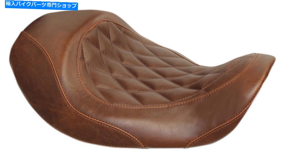 Seats トリッパーダイヤモンド合成革のソロシートブラウン76711 06-17ハーレーダイナ Tripper Diamond Synthetic Leather Solo Seat Brown 76711 For 06-17 Harley Dyna【並行輸入品】｜Us Custom Parts Shop USDM