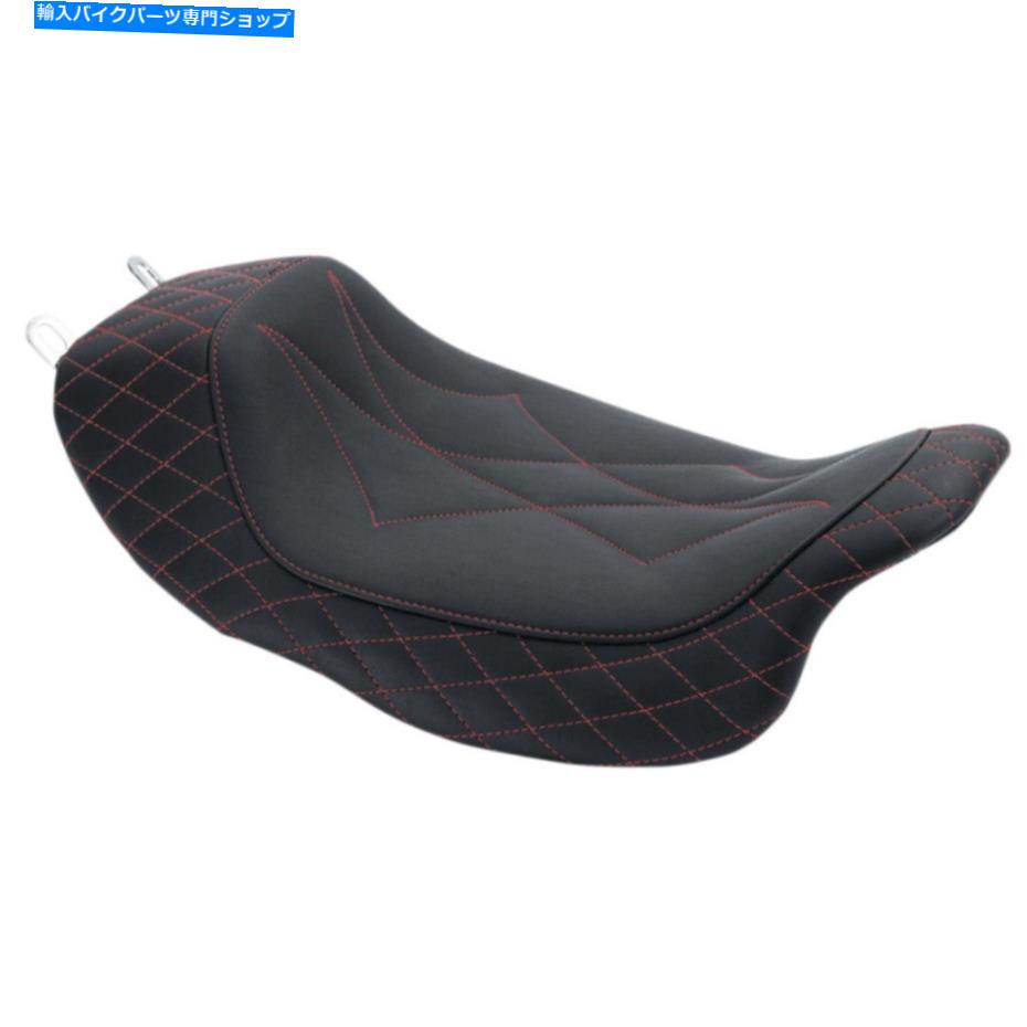 Seats マスタングリビールソロシート - ダイヤモンド（赤 /黒）75130AB Mustang Revere Solo Seat - Diamond (Red / Black) 75130AB【並行輸入品】｜Us Custom Parts Shop USDM