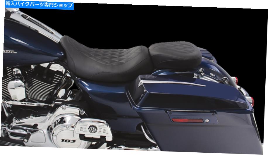 Seats マスタングリアシートのみ14インチWブラックダイヤモンドステッチ、ソロシート76694 Mustang Rear Seat Only 14\