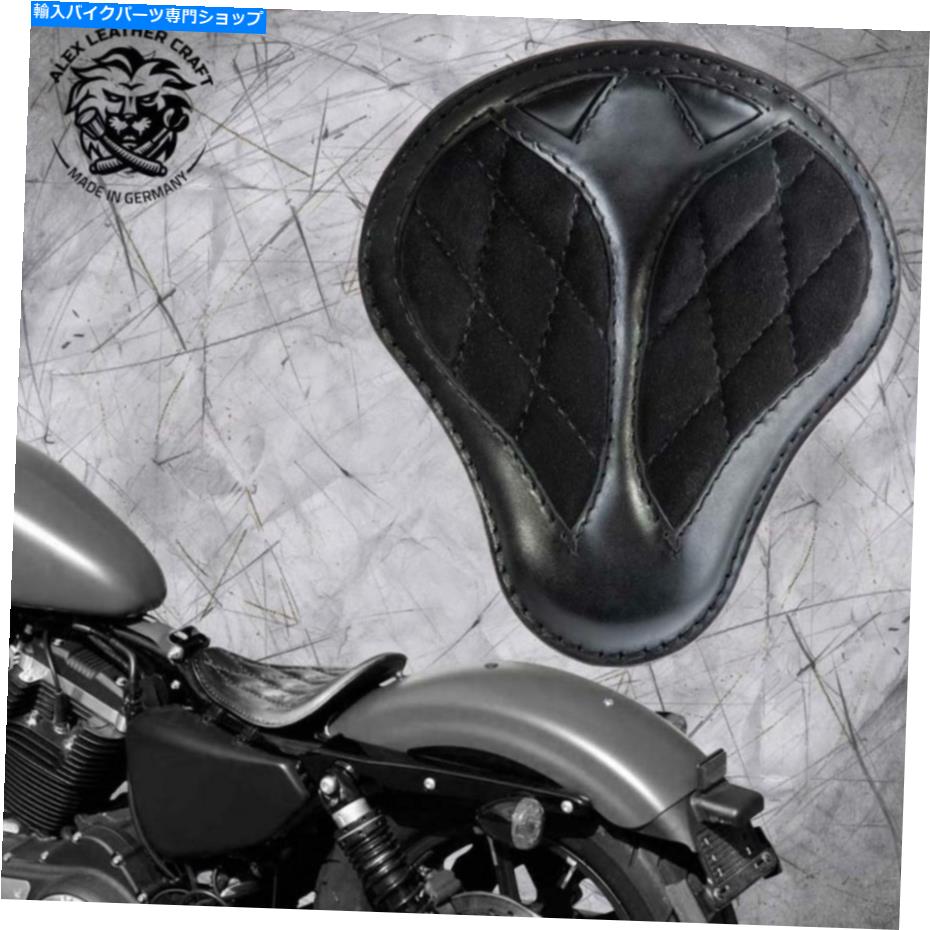Seats フレームHDスポーツスター04-20ショートベルベットv3のボッバーチョッパーサドルソロシート Bobber Chopper Saddle solo seat on frame HD Sportster 04-20 Short Velvet V3【並行輸入品】｜Us Custom Parts Shop USDM