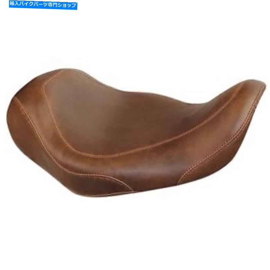 Seats マスタング76702茶色の滑らかなワイドトリッパードライバーハーレーダイナのソロシート06-17 Mustang 76702 Brown Smooth Wide Tripper Driver Solo Seat for Harley Dyna 06-17【並行輸入品】