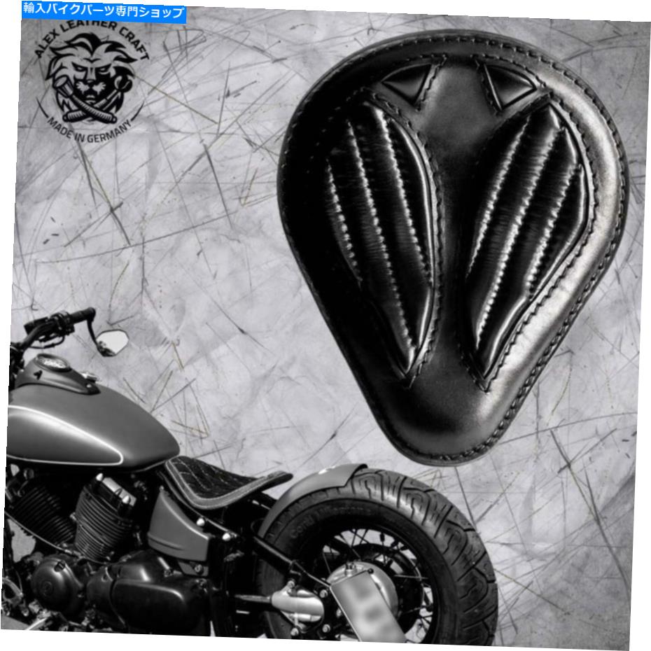 Seats ボブバーチョッパーカスタムソロシート +ブラケットヤマハvスター650ショートブラックV2 Bobber Chopper Custom Solo Seat + bracket Yamaha V Star 650 Short Black V2【並行輸入品】|Us Custom Parts Shop USDM
