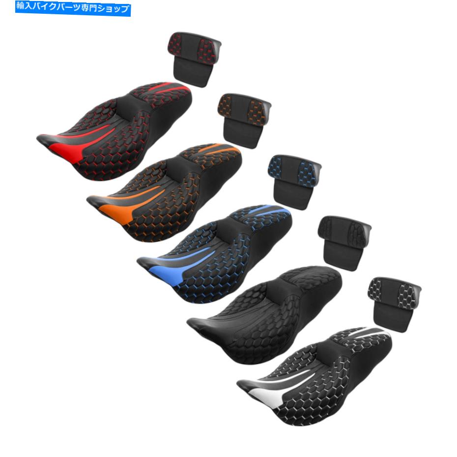 Seats ハーレーツーリングロードグライドに合ったバックレストパッド付きドライバーの助手席14-22 Driver Passenger Seat with Backrest Pad Fit For Harley Touring Road Glide 14-22【並行輸入品】｜Us Custom Parts Shop USDM