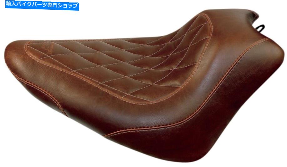 Seats 12-17 HD FLS 11-13 FXS用のトリッパーダイヤモンドブラウンソロシートマスタング76766 Tripper Diamond Brown Solo Seat Mustang 76766 For 12-17 HD FLS 11-13 FXS【並行輸入品】