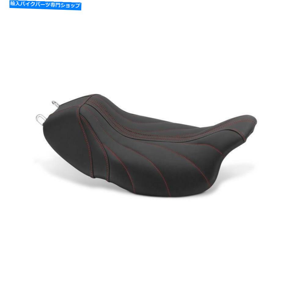 Seats マスタングリビアジャーニーソロシートレッドステッチ重力＃75059AB Mustang Revere Journey Solo Seats Red Stitching Gravity #75059AB【並行輸入品】