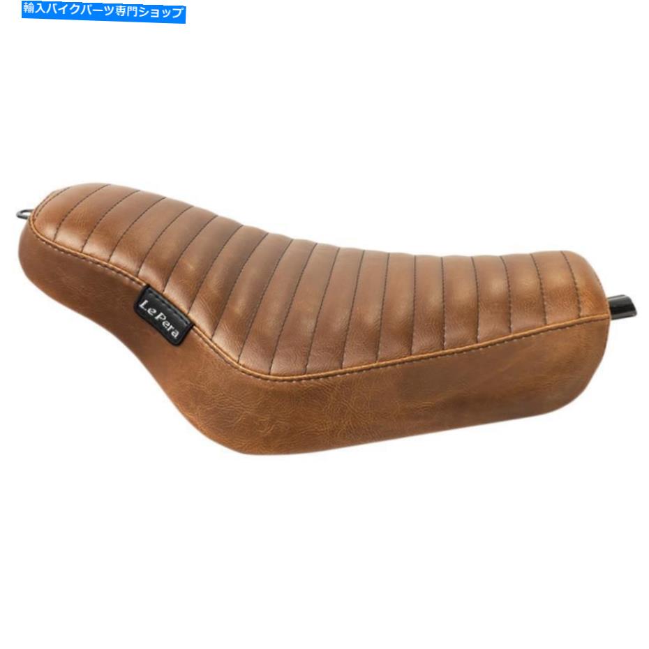 Seats le pera lk -356pttdvストリーカーソロシート - プリーツブラウン Le Pera LK-356PTTDV Streaker Solo Seat - Pleated Brown【並行輸入品】