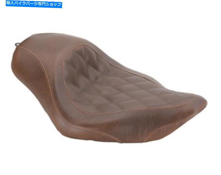 Seats マスタング76730ワイドトリッパーソロシート - ダイヤモンドステッチ - 苦しめられた茶色 Mustang 76730 Wide Tripper Solo Seat - Diamond Stitch - Distressed Brown【並行輸入品】