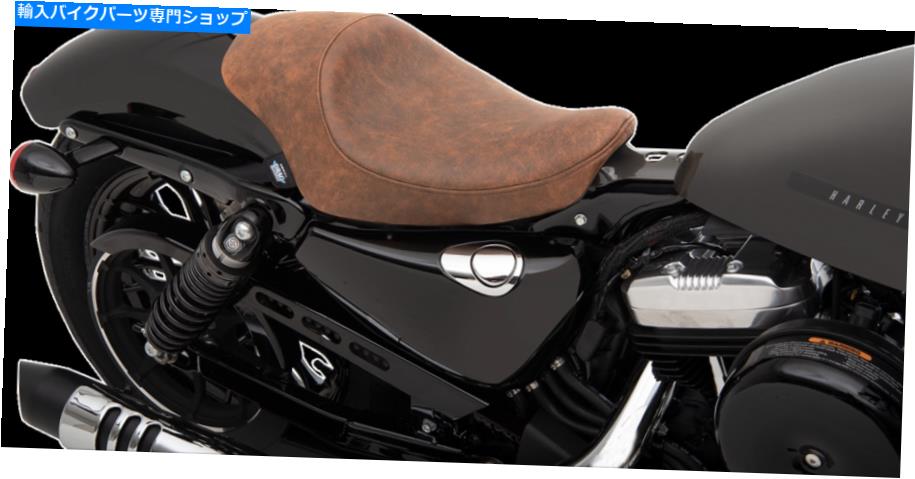 Seats ドラッグスペシャリティ3/4ソロシート - 茶色 - 革 Drag Specialties 3/4 Solo Seat - Brown - Leather【並行輸入品】