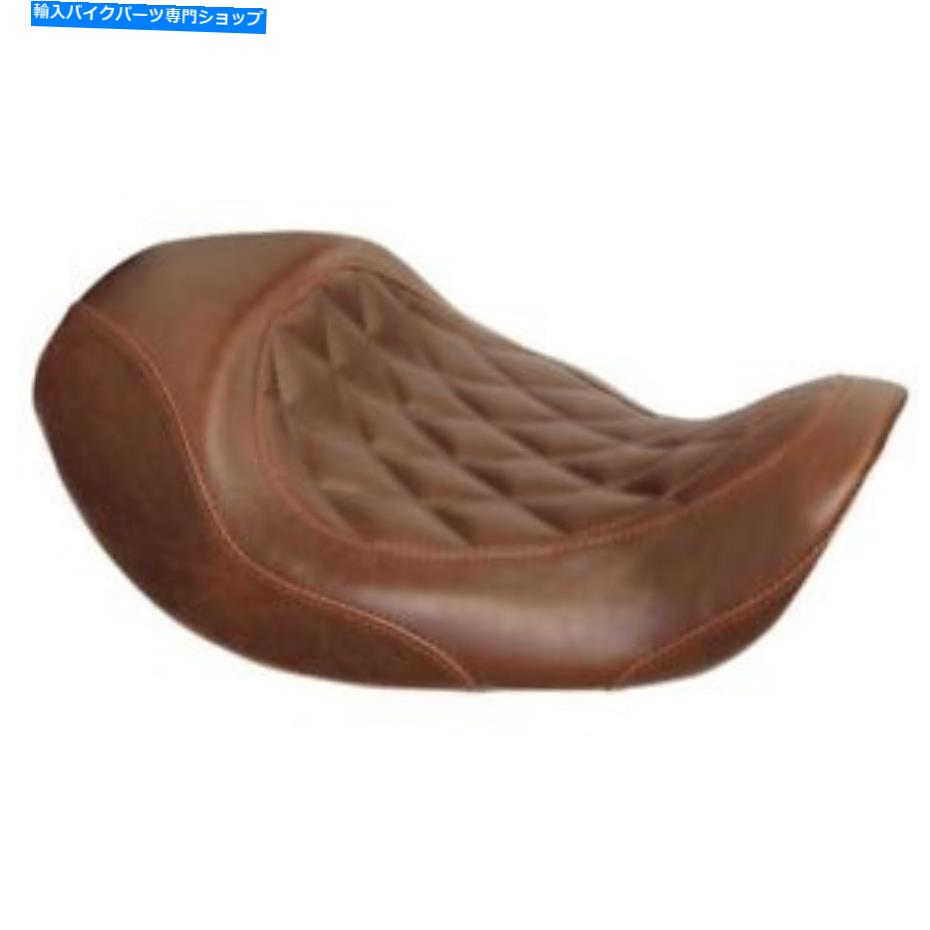 Seats 2008-2017 For Harley Fat Bob FXDFワイドトリッパーフォワードソロシートブラウンダイヤモンド 2008-2017 for Harley Fat Bob FXDF Wide Tripper Forward Solo Seat Brown Diamond【並行輸入品】