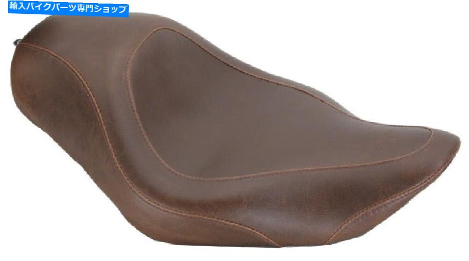 Seats 2010年から2017年のマスタングワイドトリッパーブラウンソロシートハーレーデビッドソンXLスポーツスター Mustang Wide Tripper Brown Solo Seat For 2010-2017 Harley Davidson XL Sportster【並行輸入品】
