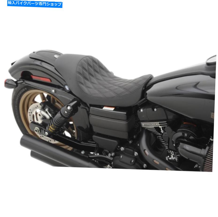 Seats ドラッグスペシャリティ0803-0543 3/4ソロシート - ダイヤモンドステッチ Drag Specialties 0803-0543 3/4 Solo Seat - Diamond Stitch【並行輸入品】