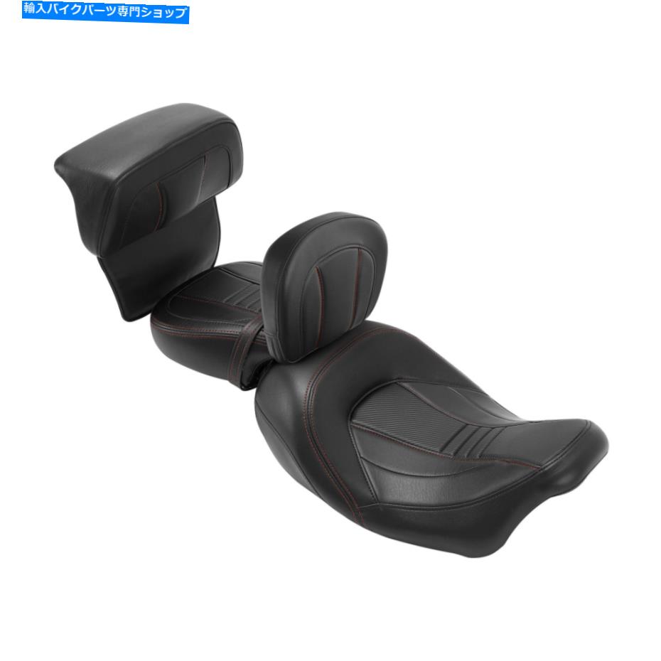 Seats ドライバーの助手席バックレストハーレーロードキングにフィットするチョップパッド14-22ブラック Driver Passenger Seat Backrest Chopped Pad Fit For Harley Road King 14-22 Black【並行輸入品】