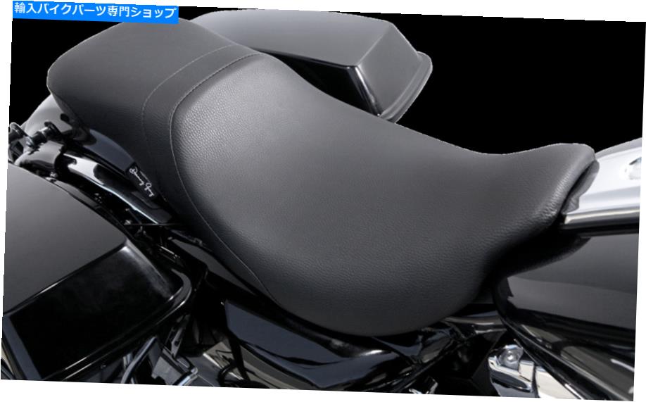 Seats ダニーグレーブラックビニールリスト2アップシート08-20ハーレーツアーFLHR FLHX FLHTC Danny Gray Black Vinyl LowIST 2 up Seat for 08-20 Harley Touring FLHR FLHX FLHTC【並行輸入品】