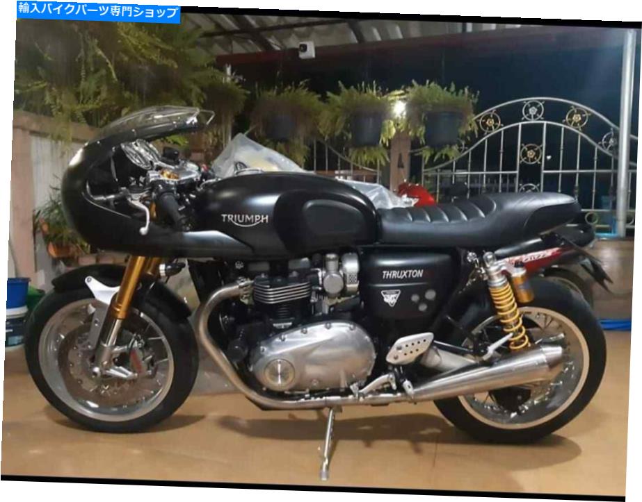 Seats Triumph Thruxton R 1200シート(リアルレザー)には、ベース、新しい、ユニオンジャック&ロールが含まれています TRIUMPH THRUXTON R 1200 SEAT(Real Leather) include Base,New,Union Jack & Roll【並行輸入品】|Us Custom Parts Shop USDM