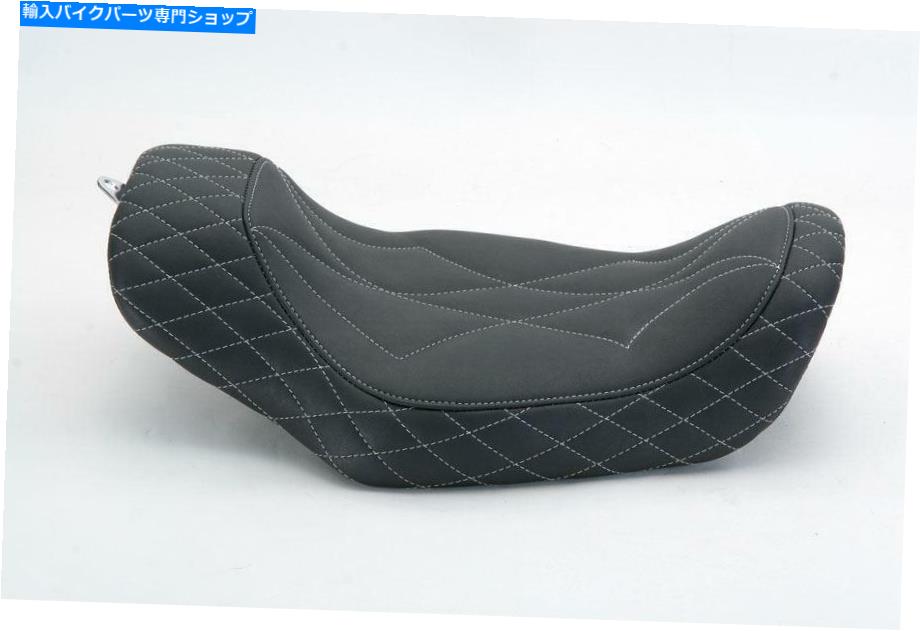 Seats マスタングリビアジャーニーソロシートグレーステッチダイヤモンド75130GM Mustang Revere Journey Solo Seats Gray Stitching Diamond 75130GM【並行輸入品】｜Us Custom Parts Shop USDM