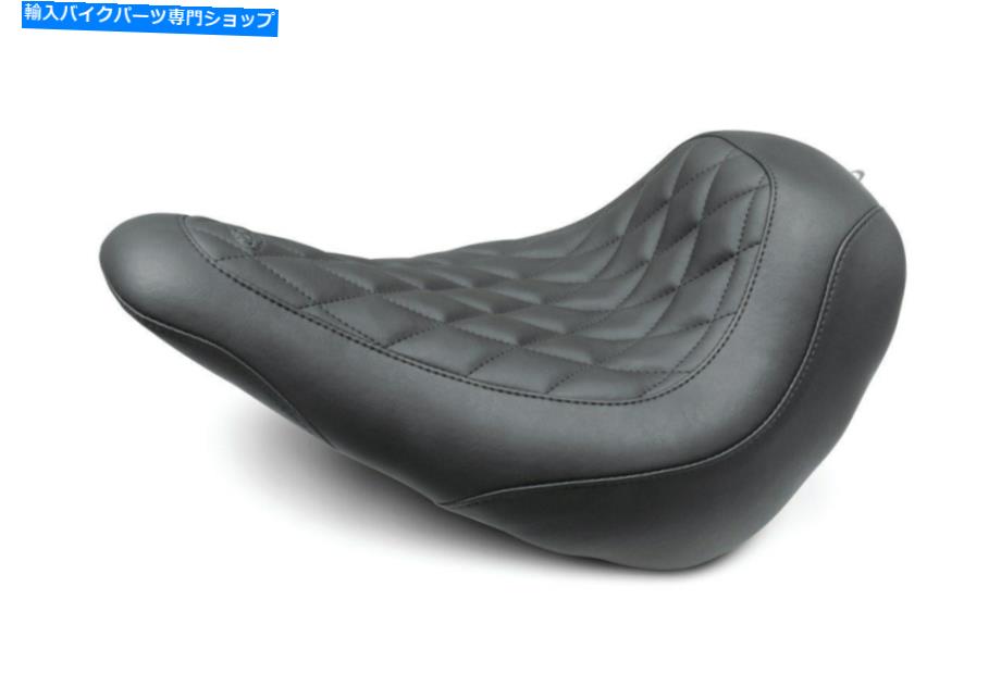 Seats ムスタングブラックワイドトリッパーソロドライバーダイヤモンドシートハーレーソフトアイルFXLR FLSB 18+ Mustang Black Wide Tripper Solo Driver Diamond Seat Harley Softail FXLR FLSB 18+【並行輸入品】