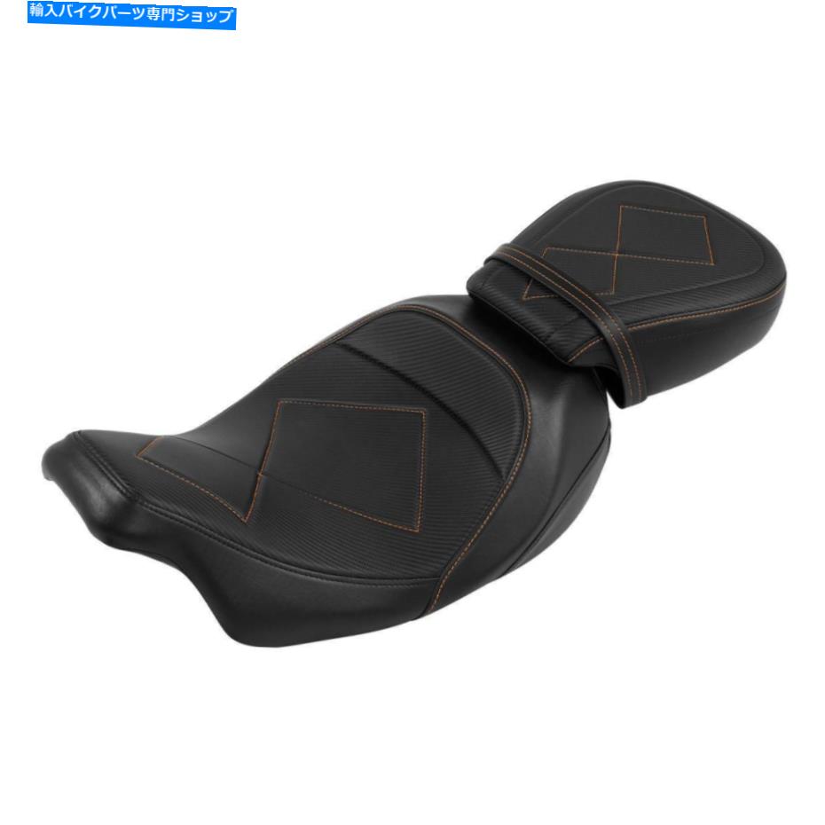 Seats ハーレーCVOツーリングストリートロードグライドに適したドライバーの助手席 Driver Passenger Seat Fit For Harley CVO Touring Street Road Glide 09-22 Black【並行輸入品】