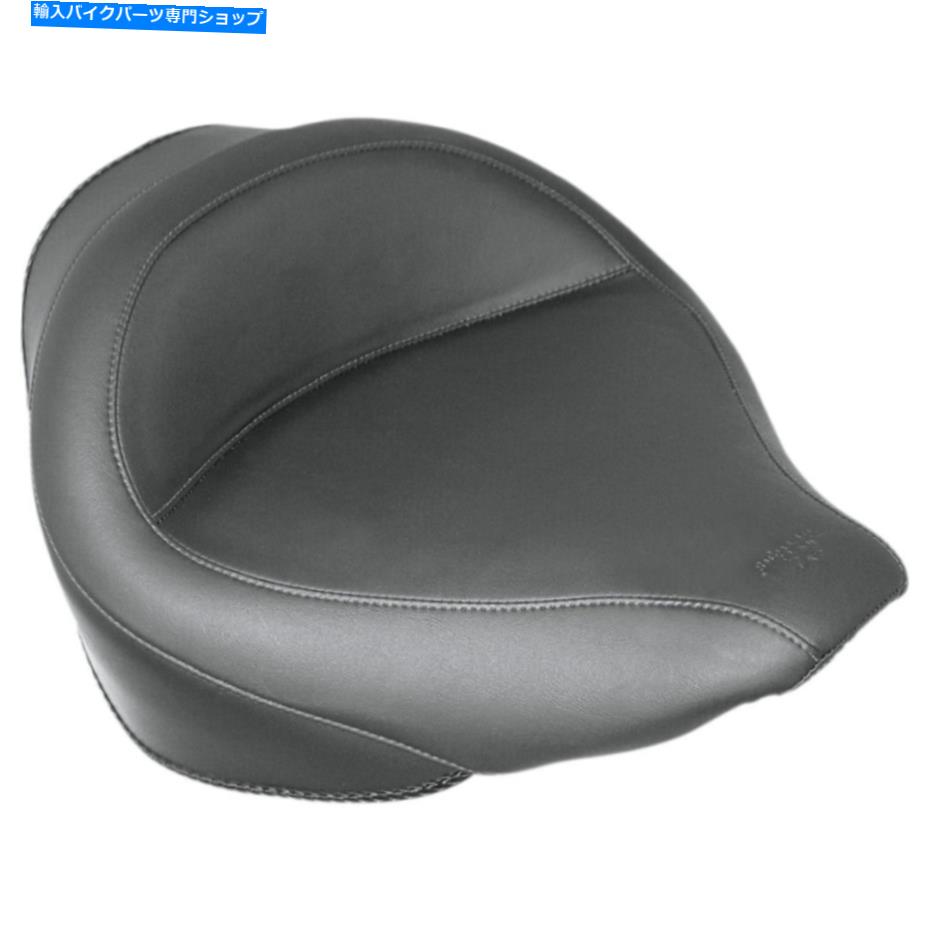Seats マスタングワイドビンテージソロシート-Softail '06 -'10（黒）76248 Mustang Wide Vintage Solo Seat - Softail '06-'10 (Black) 76248【並行輸入品】