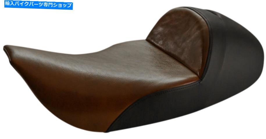 Seats サドルメンブラックブラウンラリアットソロシートスムーズなステッチハーレーツーリング97-07 Saddlemen Black Brown Lariat Solo Seat Smooth Stitched Harley Touring 97-07【並行輸入品】|Us Custom Parts Shop USDM