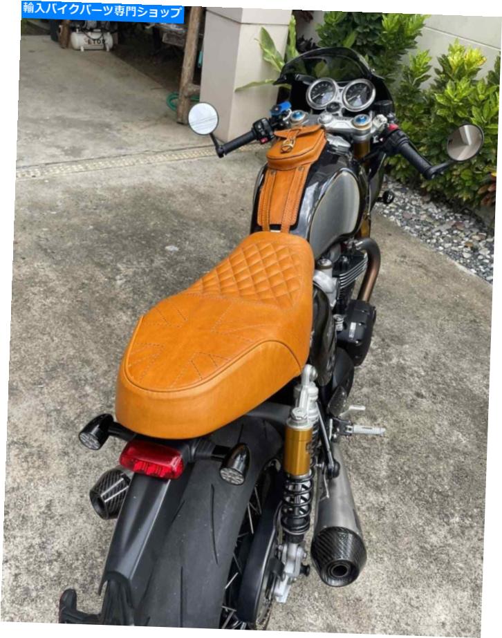 Seats Triumph Thruxton R 1200シート（リアルレザー）には、ベース、新しいユニオンジャックデザインが含まれています TRIUMPH THRUXTON R 1200 SEAT(Real Leather) include Base,New,Union Jack Design【並行輸入品】｜Us Custom Parts Shop USDM