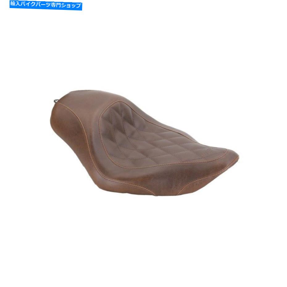 Seats マスタング-76730-ワイドトリッパーダイヤモンドパターン - ブラウンソロシート-XLスポーター Mustang - 76730 - Wide Tripper Diamond Pattern - Brown Solo Seat - XL Sporter【並行輸入品】
