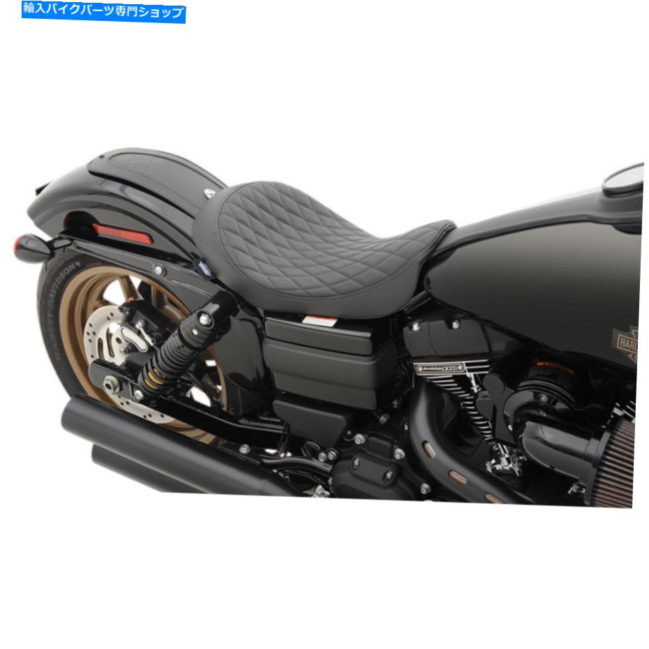 Seats ドラッグスペシャリティダイヤモンドステッチロープロファイルシート2006-17ハーレーダイナFXD FXDWG Drag Specialties Diamond Stitch Low Profile Seat 2006-17 Harley Dyna FXD FXDWG【並行輸入品】｜Us Custom Parts Shop USDM