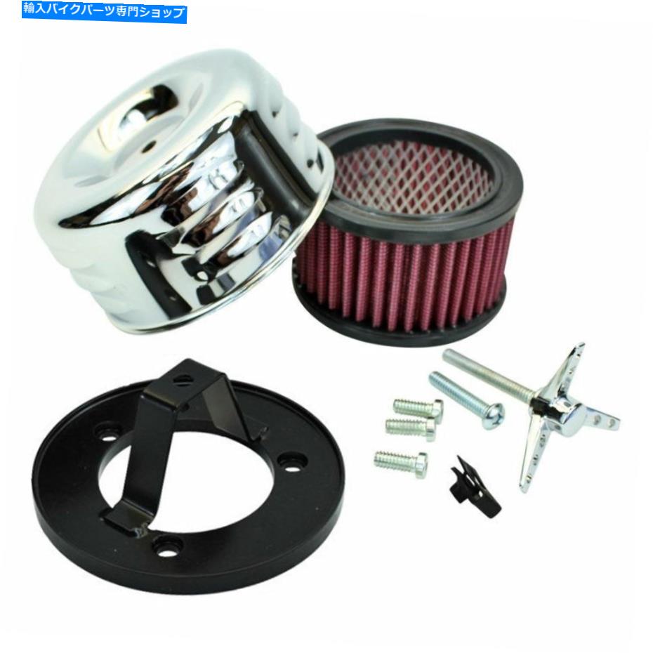 Carburetor TC Bros. Chrome Louvered Air Cleaner Bendix Zenith＆Keihin Butterfly Carbs TC Bros. Chrome Louvered Air Cleaner Bendix Zenith & Keihin Butterfly Carbs【並行輸入品】