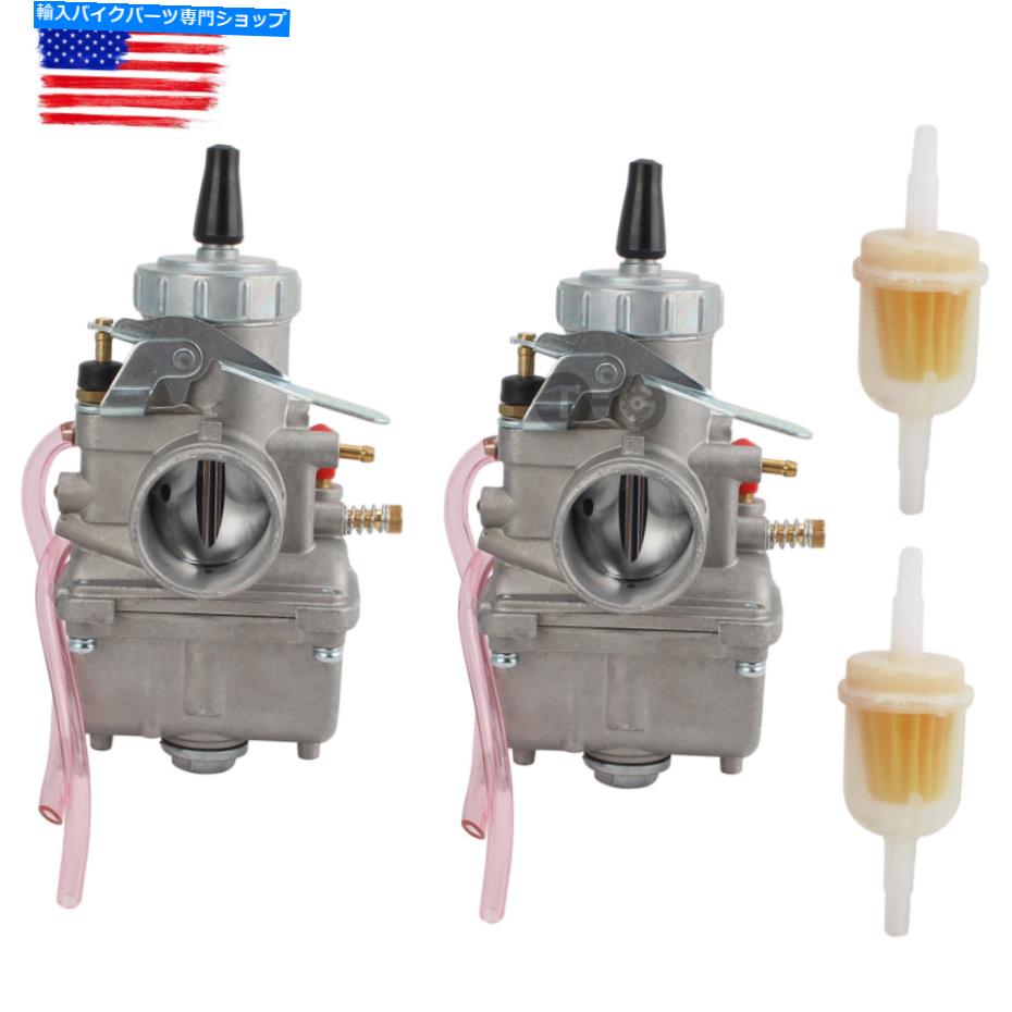 Carburetor 2 xホンダCB350 CB350G CB360G CB360T CL350用の左炭素炭炭水化物 2 x Left Carburetor Carb for Honda CB350 CB350G CB360G CB360T CL350【並行輸入品】