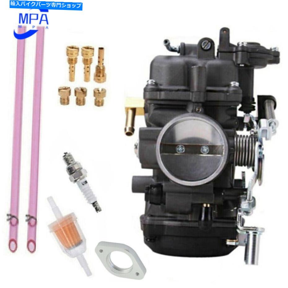 Carburetor インテークマニホールドブーツのあるキャブレターグライドスポーツスター40mm CV40 XL883に適しています Carburetor with Intake Manifold Boot Fit for Glide Sportster 40mm CV40 XL883【並行輸入品】