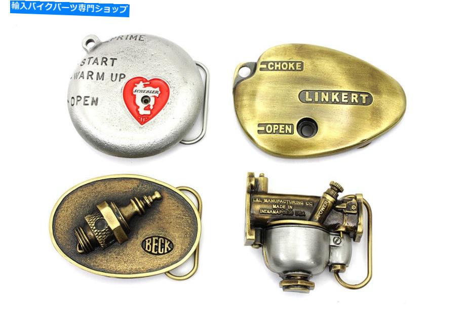 Carburetor vツインリンキートシリーズベルトバックルセットは、ハーレーダビッドソンに適合します V-Twin Linkert Series Belt Buckle Set fits Harley-Davidson【並行輸入品】
