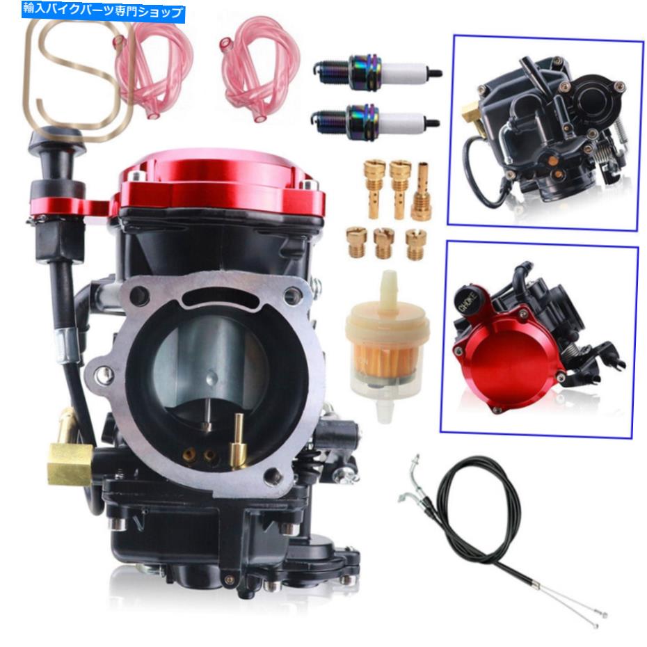 Carburetor 新しいキャブレター+51 ''スロットルケーブルフィットCV40ハーレーダビッドソンツーリング1988-2016 New Carburetor +51'' Throttle Cable Fits CV40 Harley-Davidson Touring 1988-2016【並行輸入品】