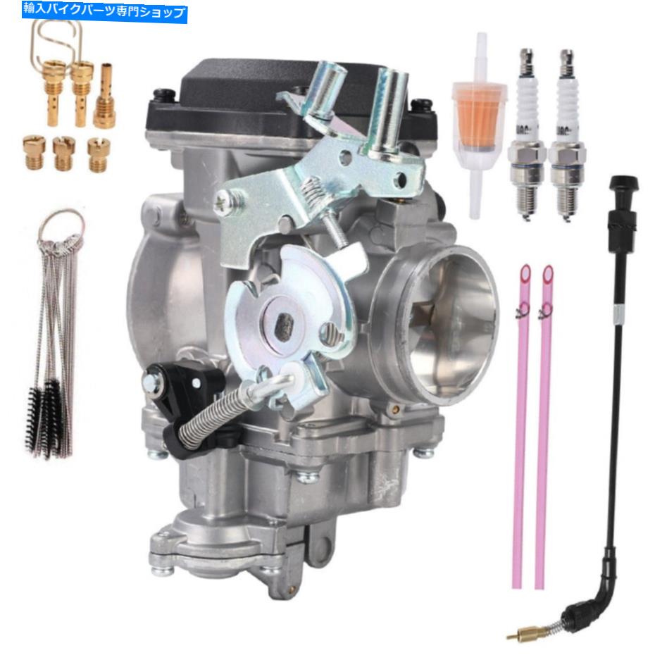 Carburetor 40mmハーレーDavidson CVパフォーマンスのための新しいキャブレターカーブ/チョークケーブル調整 New Carburetor CarbW/ Choke Cable For 40MM HARLEY DAVIDSON CV PERFORMANCE TUNED【並行輸入品】