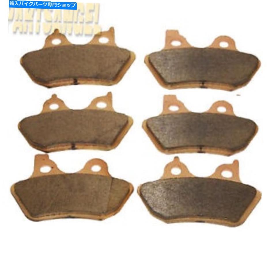 Fenders ハーレーデイビッドソンフルリロードキング2000-2007 44082-00EのF+R焼結ブレーキパッド F+R Sintered Brake Pads For Harley Davidson FLHRI Road King 2000-2007 44082-00E【並行輸入品】