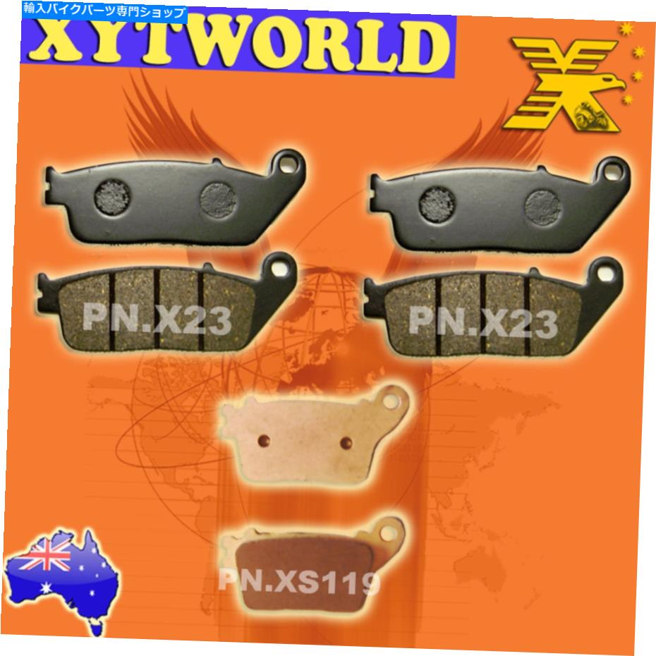 Fenders ホンダCBのフロントリアブレーキパッド600 Hornet 2007 2008 2009 2010 2011 2012 2013 FRONT REAR Brake Pads for HONDA CB 600 Hornet 2007 2008 2009 2010 2011 2012 2013【並行輸入品】