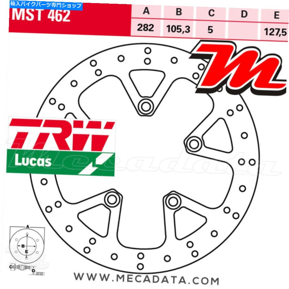Brake Disc Rotors ブレーキディスクリアTRW MST462 Triumph 1200 Tiger Explorer XC、XCA、XCX 2015+ Brake Disc Rear TRW MST462 Triumph 1200 Tiger Explorer XC, Xca , Xcx 2015+【並行輸入品】