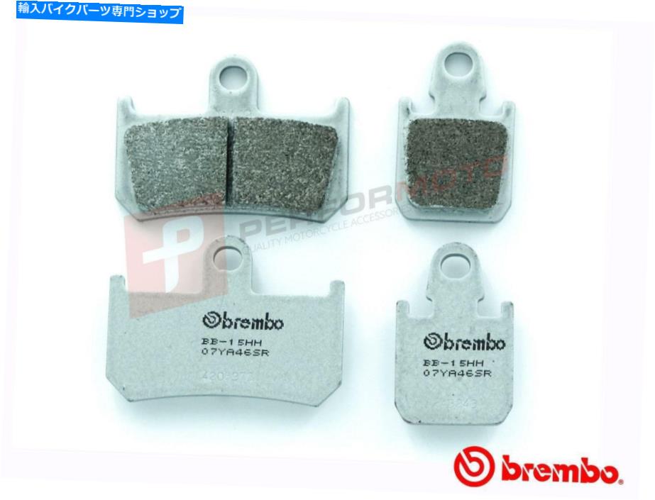 Brake Pads ブレンボSRセンターフロントロード /トラックブレーキパッドはヤマハXV1700 V-MAX 09-16に適合します Brembo SR Sintered Front Road / Track Brake Pads fits YAMAHA XV1700 V-Max 09-16【並行輸入品】