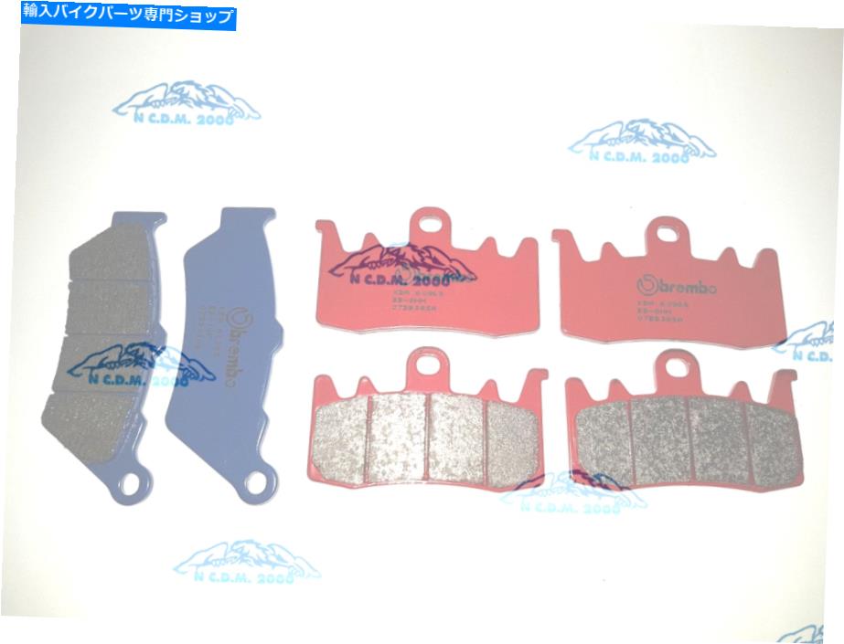 Brake Pads B38SAブレーキパッドブレンボフロント+リアBMW R 1200 GSアドベンチャー2014 B38SA Brake Pads BREMBO Front+Rear BMW R 1200 GS Adventure 2014【並行輸入品】