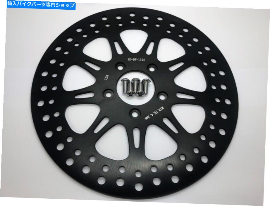 Brake Disc Rotors 11.8ブラックフロントブレーキローターディスクシングルハーレーエレクトラグライドロードグライド08- 11.8 Black Front Brake Rotor Disc Single Harley Electra Glide Road Glide 08-up【並行輸入品】｜Us Custom Parts Shop USDM