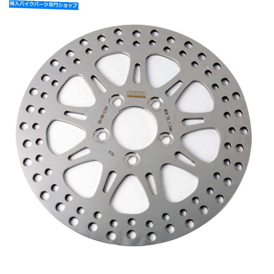 Brake Disc Rotors ハーレーXL 1200 v Sev12 2013のRezo洗練されたリアブレーキディスク Rezo Polished Rear Brake Disc for Harley XL 1200 V Seventy Two 2013【並行輸入品】
