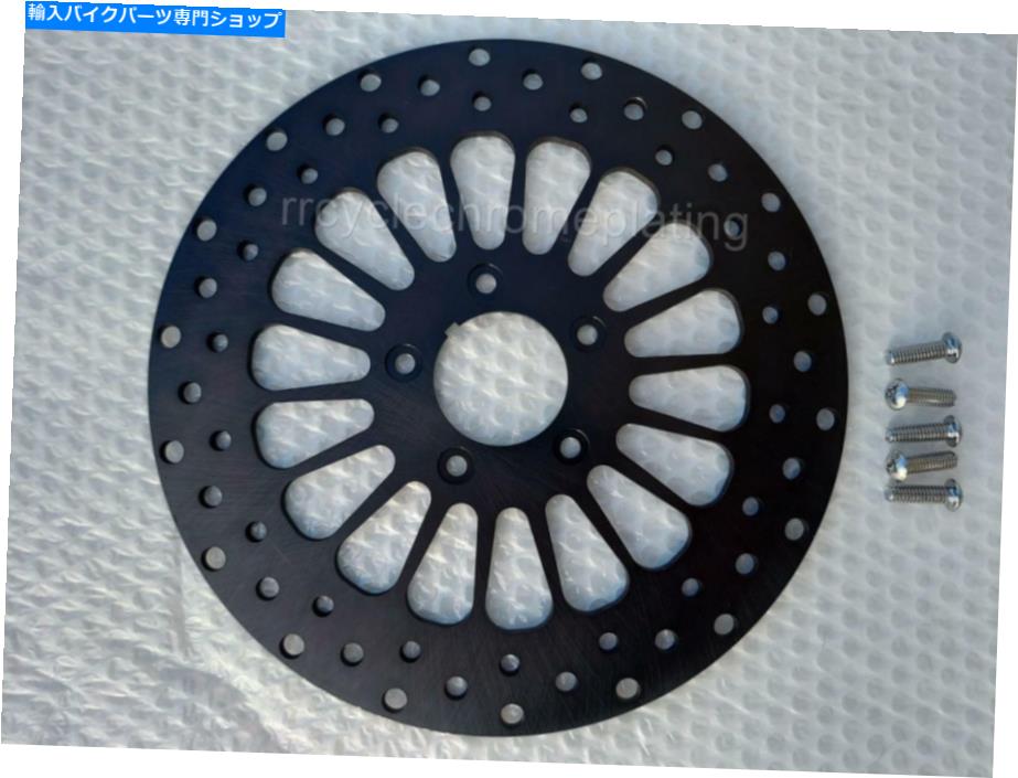 Brake Disc Rotors DNAブラック11.5スーパースポークフロントローター84-14ハーレーソフトアイルデラックスヘリテージボルト DNA Black 11.5 Super Spoke Front Rotor 84-14 Harley Softail Deluxe Heritage Bolt【並行輸入品】|Us Custom Parts Shop USDM