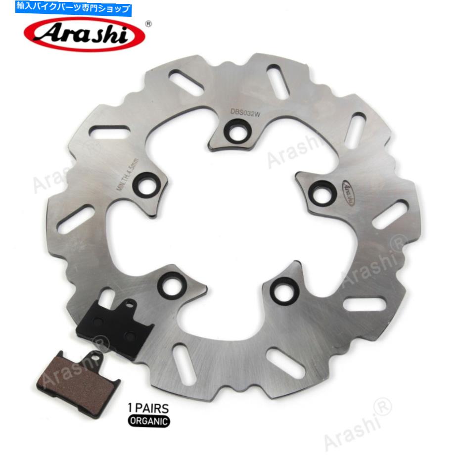 Brake Disc Rotors Suzuki GSXR600 GSX-R600 2004 2005のarashiモーターリアブレーキローターとブレーキパッド2005 Arashi Motor Rear Brake Rotor & Brake Pads For Suzuki GSXR600 GSX-R600 2004 2005【並行輸入品】