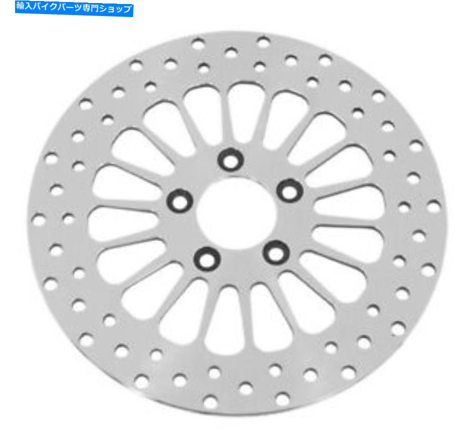 Brake Disc Rotors 81-07ハーレー41789-92 41797-00 58611用のポリッシュスポーク付きリアブレーキローター Polished Spoked Rear Brake Rotor For 81-07 Harley 41789-92 41797-00 58611【並行輸入品】