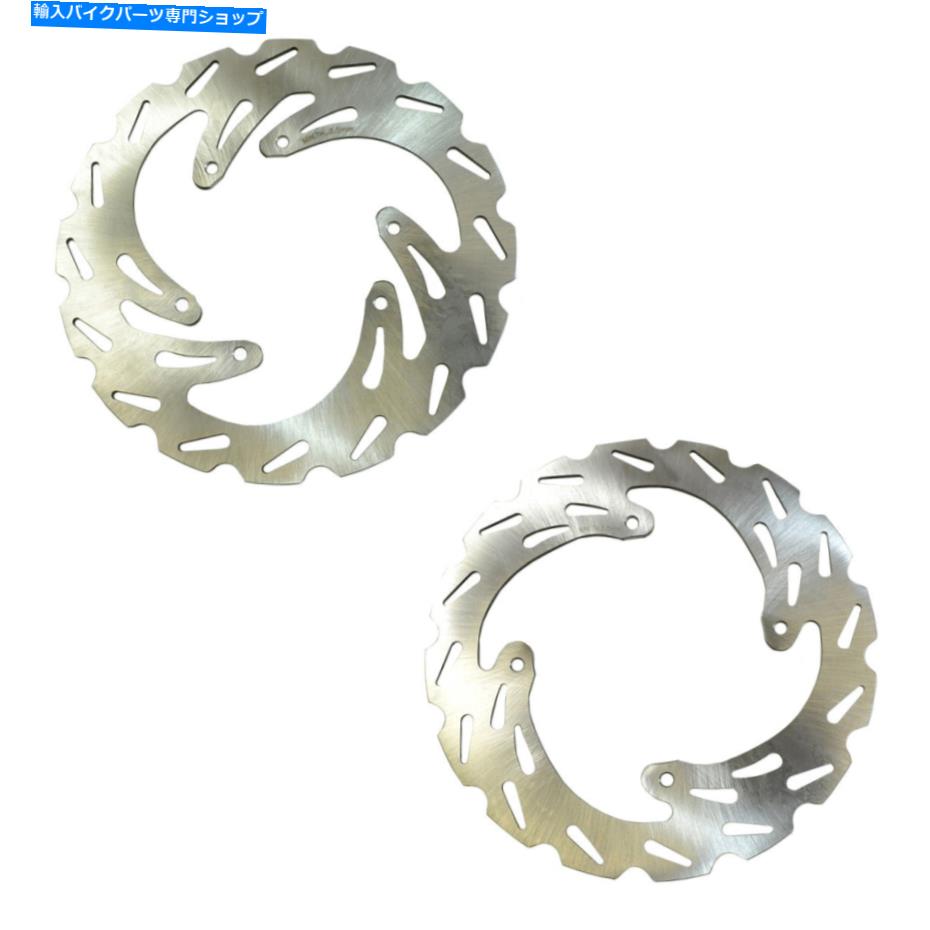 Brake Disc Rotors フロント＆リアウェーブディスクブレーキローターCR125R CR250R CRF250R CRF250X CRF450R CRF450X Front & Rear Wave Disc Brake Rotor CR125R CR250R CRF250R CRF250X CRF450R CRF450X【並行輸入品】