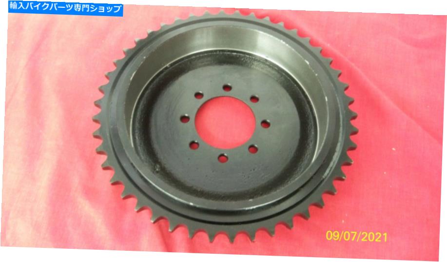 Brake Disc Rotors 63-65 Triumph 500 650リアブレーキドラム＆46歯スプロケット37-0951 W951 63-65 TRIUMPH 500 650 REAR BRAKE DRUM & 46 TOOTH SPROCKET 37-0951 W951【並行輸入品】