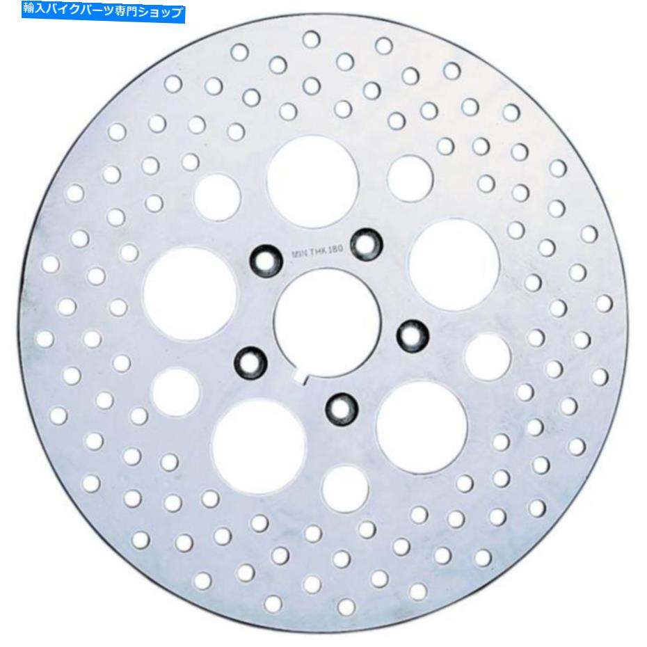 Brake Disc Rotors 磨かれたステンレス鋼の掘削ブレーキ、ドラッグスペシャリティDS -325738-真新しい Polished Stainless Steel Drilled Brake, Drag Specialties DS-325738 - BRAND NEW【並行輸入品】|Us Custom Parts Shop USDM