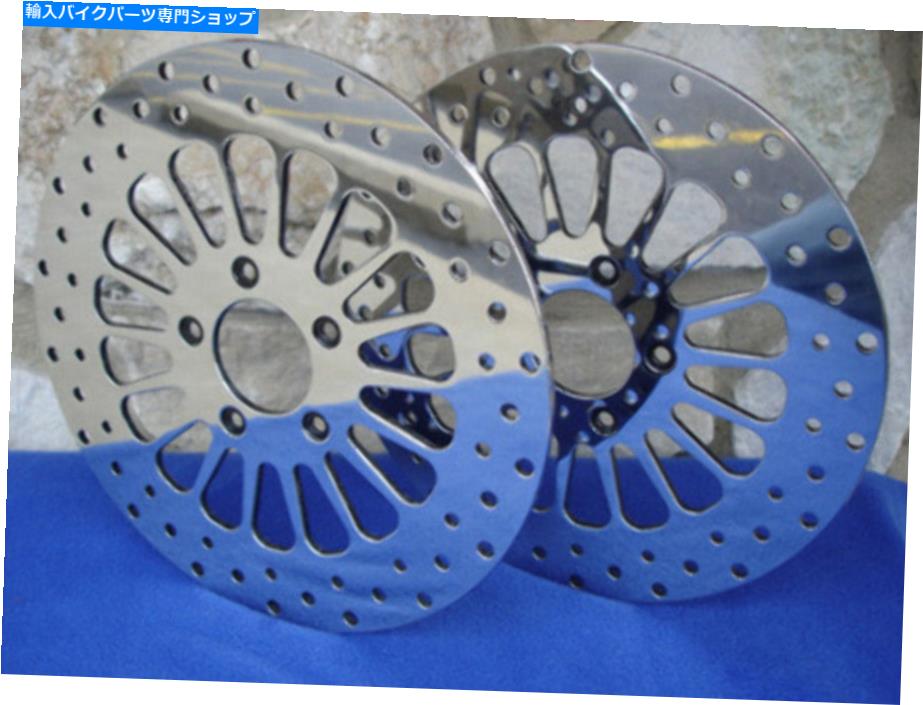 Brake Disc Rotors 11.8 "Harley Street Road Glide 2008 Upのスポークフロントブレーキローターペア 11.8" SPOKE FRONT BRAKE ROTOR PAIR FOR HARLEY STREET ROAD GLIDE 2008 UP【並行輸入品】|Us Custom Parts Shop USDM